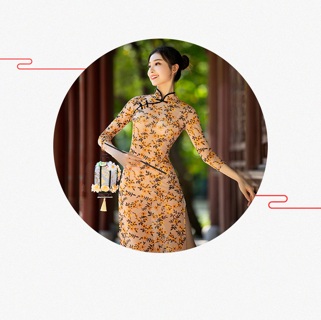 Beautiful and Elegant Garment Chinese Traditional Qipao Dress for Girl 1