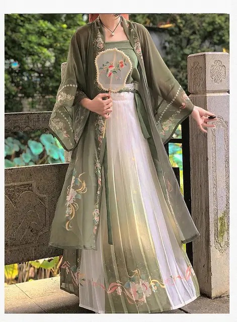 Introducing The Forest Fairy Hanfu Chinese Song Dynasty Performance Outfits 1